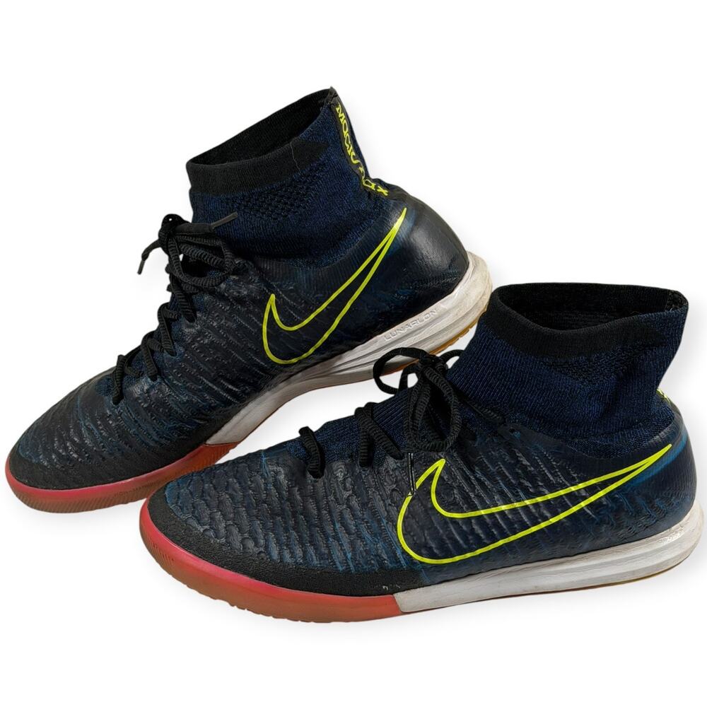 Nike Magista X IC Indoor/Futsal Soccer Shoes, 718358-008, Navy/Blk/Red,Men's 10